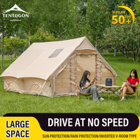 캠핑 Large Camping Inflatable Tent For 8-10 People Air Waterproof Shelter Tent Outdoor Party Hiking Portablec One-Touch Tent