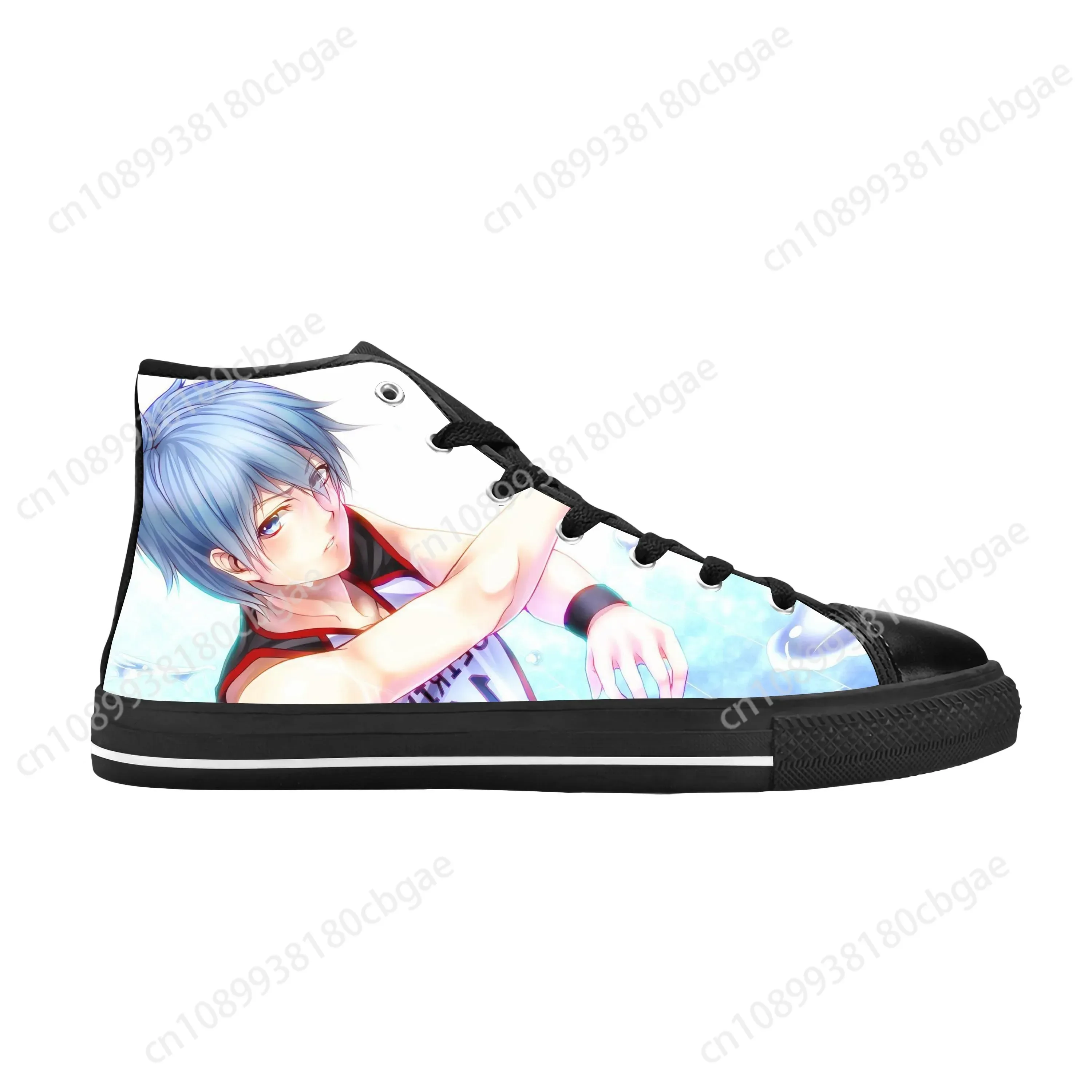 

Anime Manga Comic Kuroko No Basket Kuroko Tetsuya Casual Cloth Shoes High Top Comfortable Breathable 3D Print Men Women Sneakers