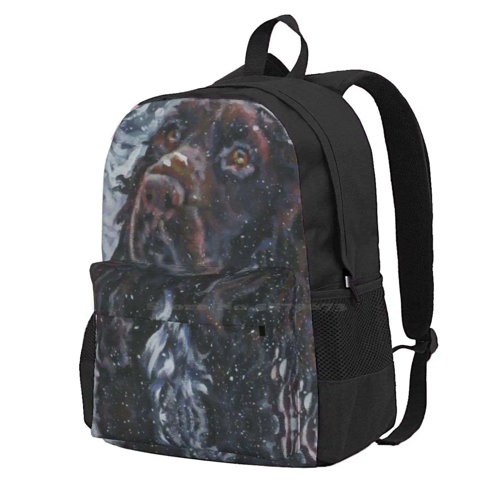 

Field Spaniel Fine Art Painting Hot Sale Schoolbag Backpack Fashion Bags Field Spaniel Spaniel Fine Art Painting Realistic