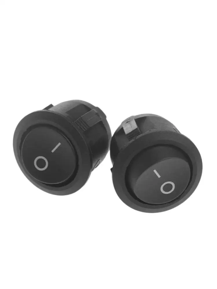 2xRound Rocker Switch On-Off Posição 2 Pin Switch Home Miniature Switch