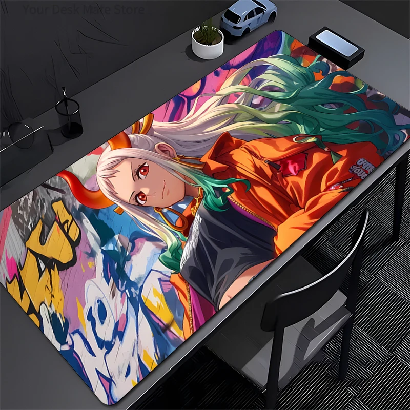 

ONE PIECE Yamato Mousepad New MousePads Keyboard Pad Mouse Mat Gamer Soft Office Carpet Table Mat Desktop PC Anime Big Mouse Pad