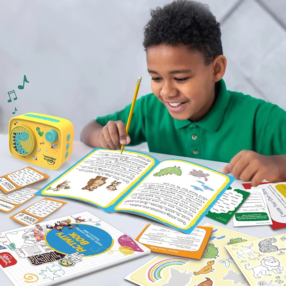 Reproductor de audio sin pantalla para niños Más de 500 historias y rimas precargadas Máquina de educación temprana Máquina de contar historias para el aprendizaje temprano