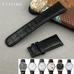 FUYIJIA Luxury Custom A-Lange Watch Band Handmade Alligator Strap 20MM 21MM 19MM Genuine Leather Belt Crocodile Skin Watchbands