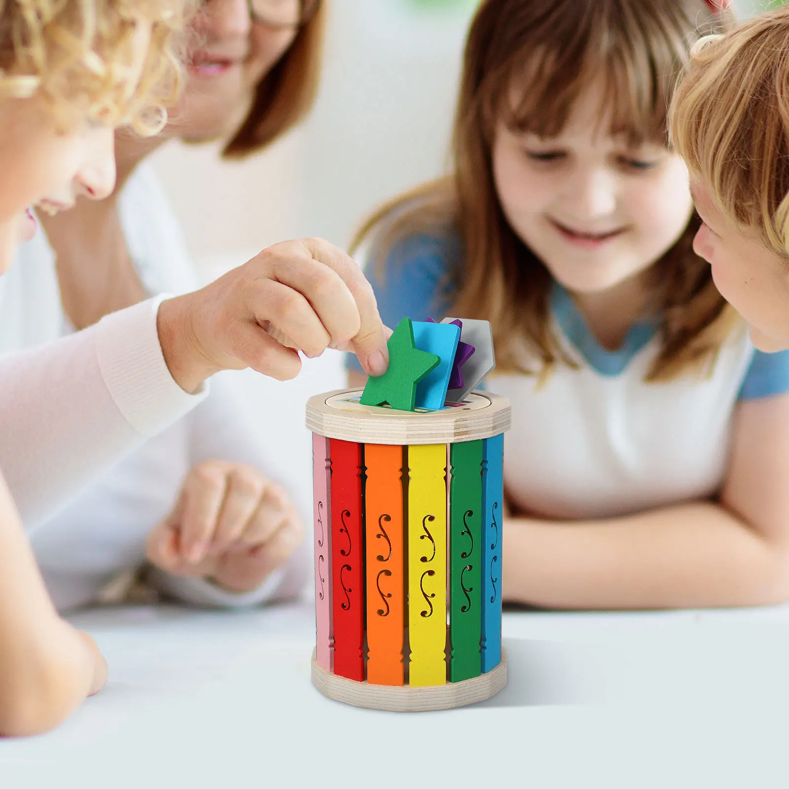 

1Set Baby Cup Color Sorting Montessori Playroom Essential Developmental Sensory Fine Motor Skills Matching Classification