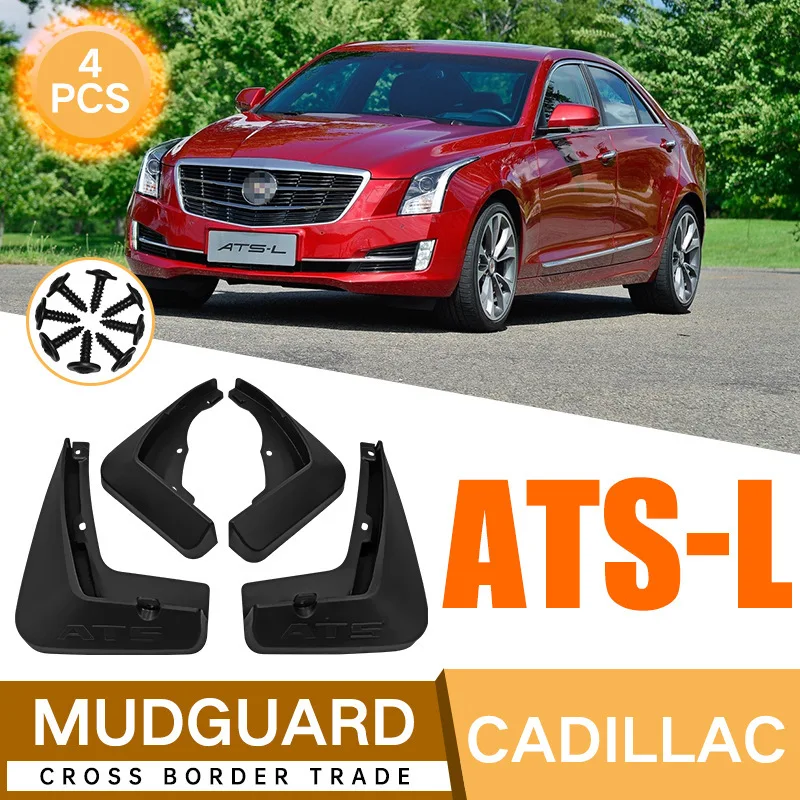

For Cadillac ATS-L 2014-2019 Front Rear Mud Flaps Mudguards Splash Guards ABS Plastic Body Kit Accessories