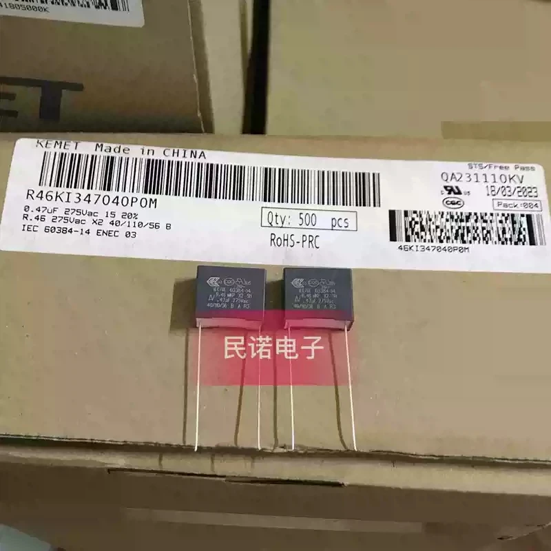 10pcs R46 275VAC 0.47UF 275V 474 470NF Pin Distance 15mm New AV Safety Standard Film Capacitor