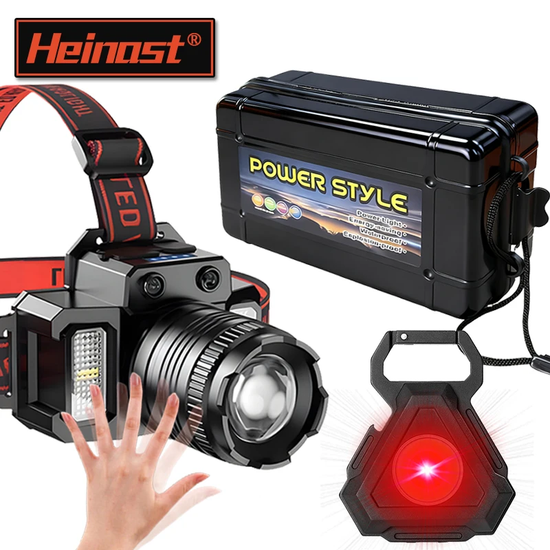 

Перезаряжаемый через USB светодиодный налобный фонарь, портативный светильник со встроенной батареей, 5 режимов освещения, налобный фонарь для рыбалки, уличный фонарь для кемпинга