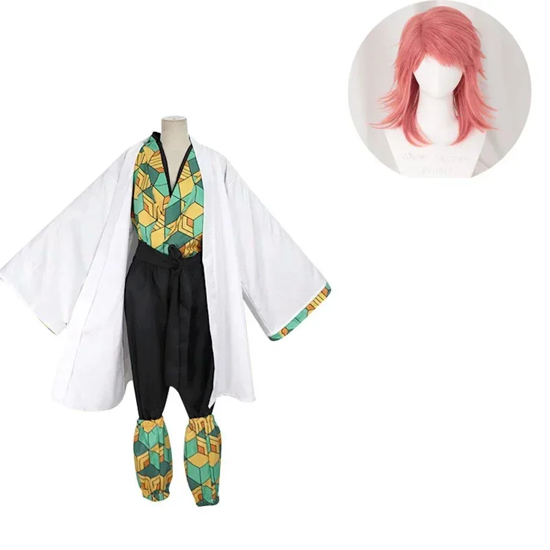 شيطان القاتل سابيتو أنيمي تأثيري حلي كيميتسو نو يابا سابيتو للرجال النساء الباروكات هالوين حفلة لعب الأدوار الدعائم