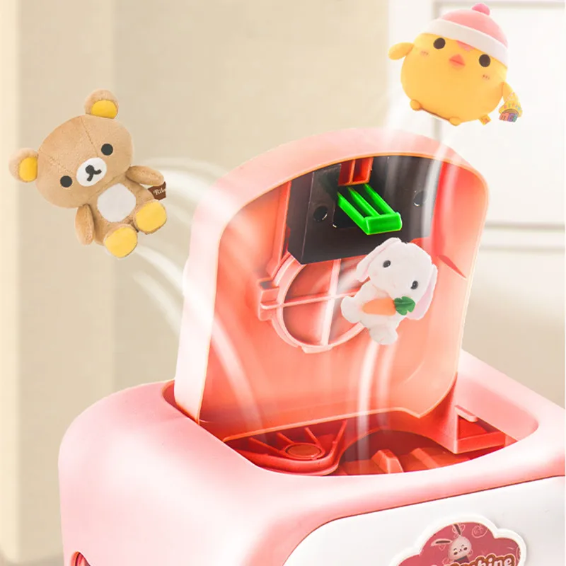 Mini Doll Claw Machine Kids Toys Coin Operated Play Game Automatic Doll Vending Machine Arcade for Birthday Children\'s Day Gift