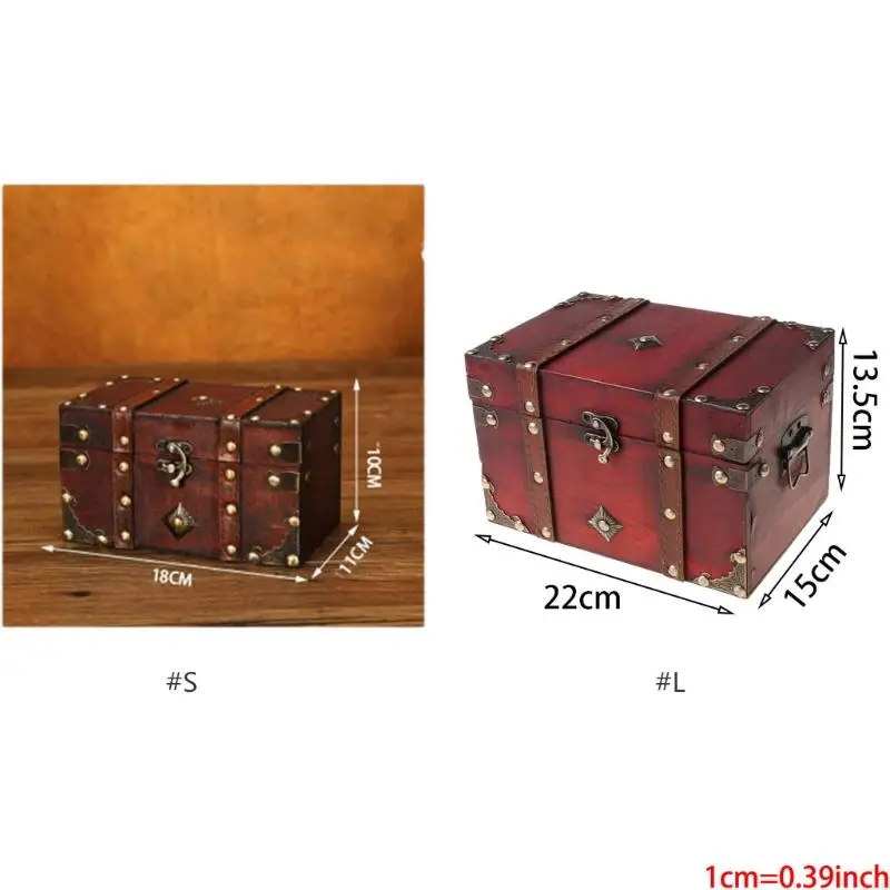 L4MB Treasure Ground Vintage деревянная коробка для хранения антикварного стиля организатор ювелирных изделий для ювелирных для