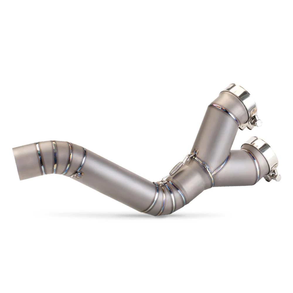 

STLFFor BMWs S1000RR 2010-2014 S1000R 2014-2016 Motorcycle Exhaust Modify Titanium Alloy Slip-on Tube 60mm Middle Link Pipe Esca