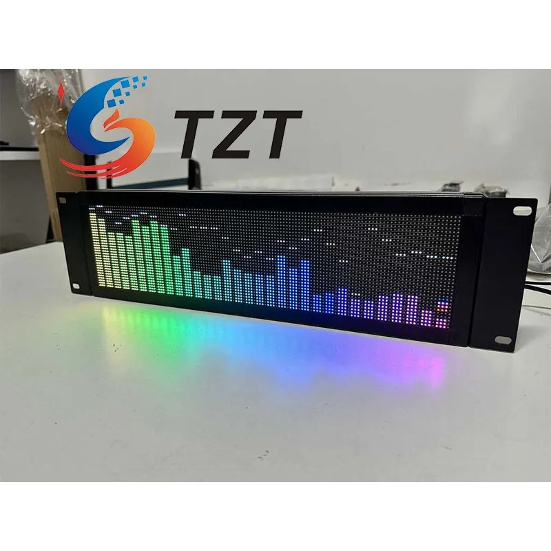 TZT AS1000 Professional Full Color Music Spectrum Display Rhythm Light Dedicated for 2P3 3U Cabinet with/Without MountingBracket