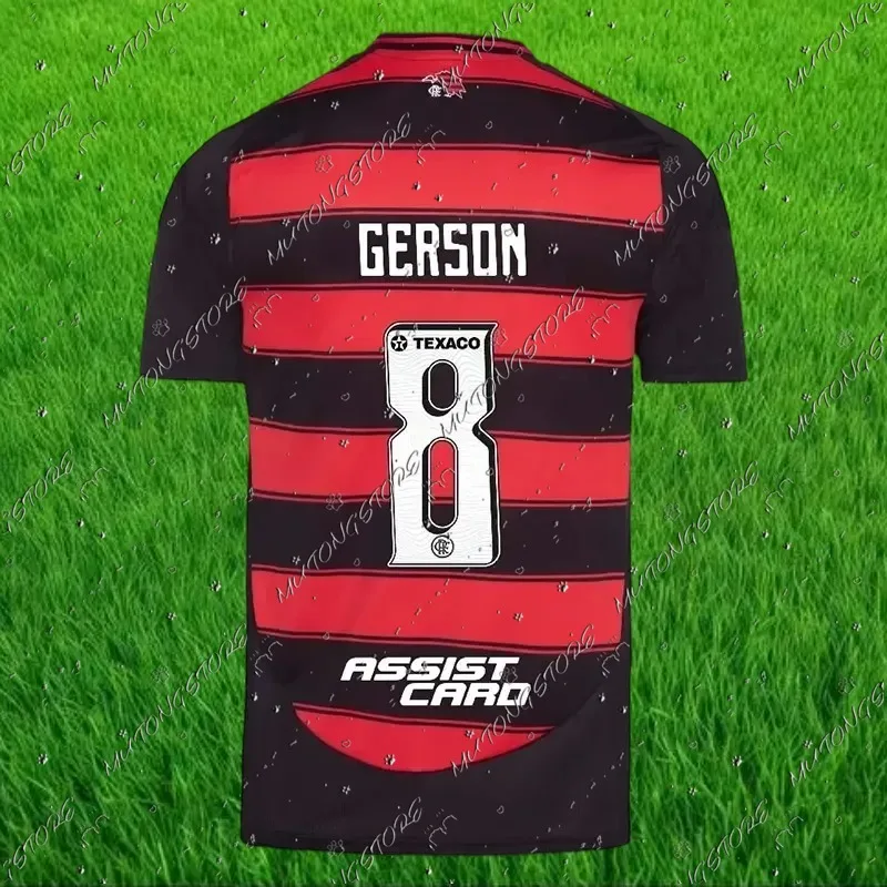 2026 أفضل خيار لكرة القدم جيرسي الرجال النساء الملابس المتضخم فلامنغو جيرسي تنفس التجفيف السريع قابل للغسل قميص خفيف الوزن #4