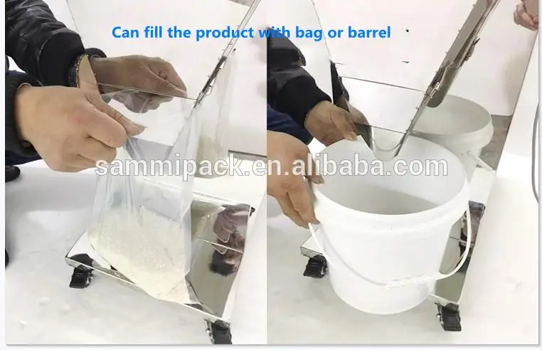 100-5000g Vibration Coffee Bean  Bag Sachet Powder Pouch Semi Automatic Packing Weighing Filling Machine