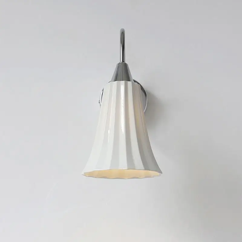 

French Style Ceramic Wall Light Bedside Lamp for Bedroom Corridor Decor