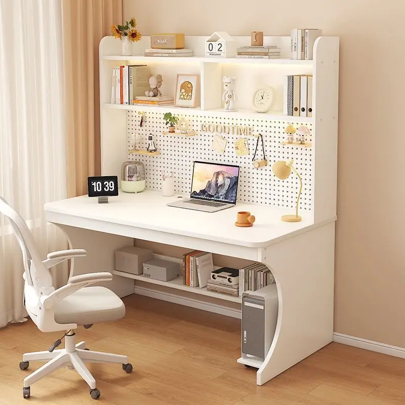

Solid wood desk primary and secondary school children's study table bookshelf