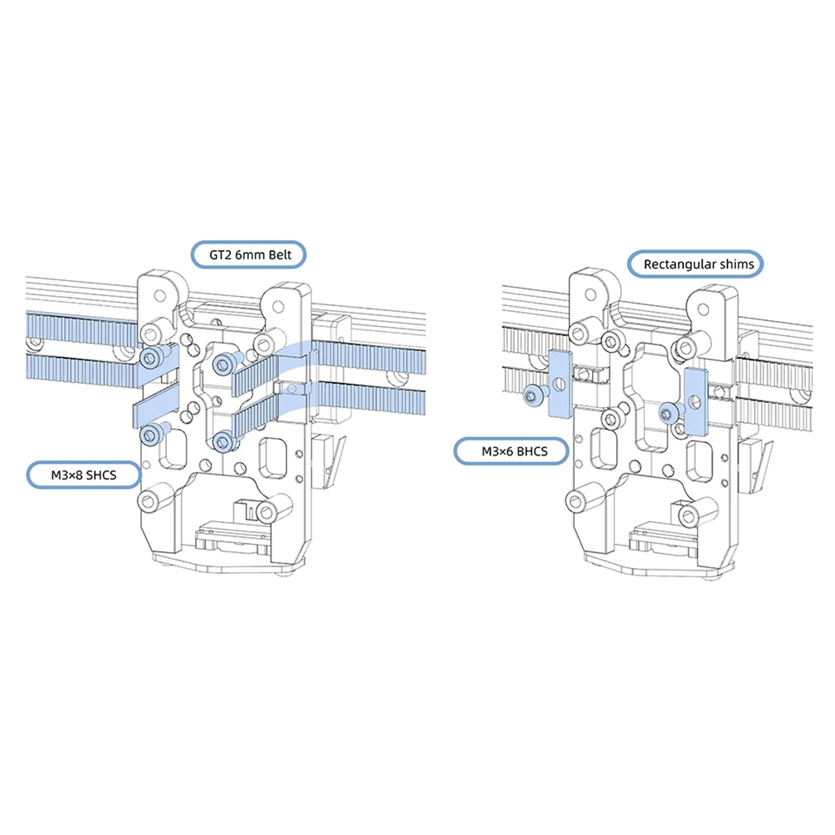Efficient Cartographer IDM Scanner Levelling Sensor CNC Metal Bracket for VORON 2.4/Trident 3D Printer Beacon 6061Aluminium
