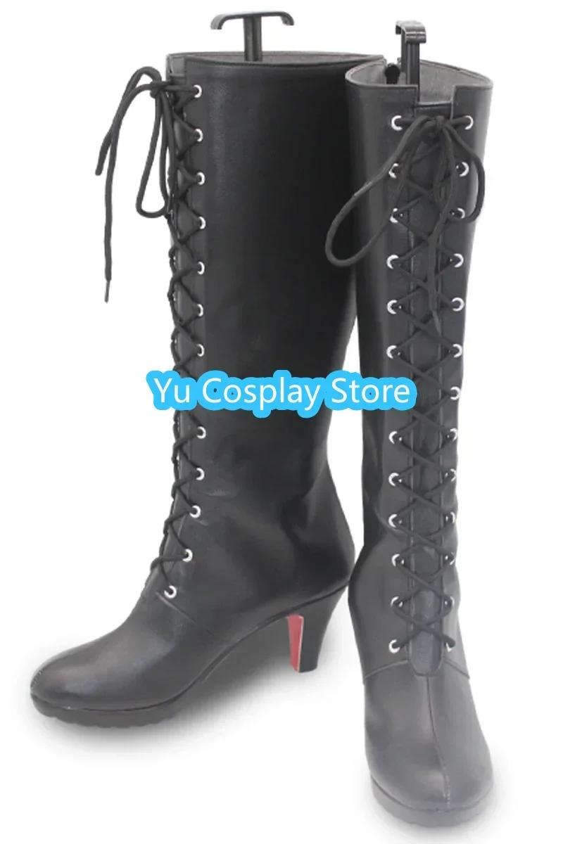 Hanuma Makoto Cosplay Schoenen Spel Blauw Archief Cosplay Prop Halloween Carnaval Laarzen Pu Schoenen Op Maat Gemaakt