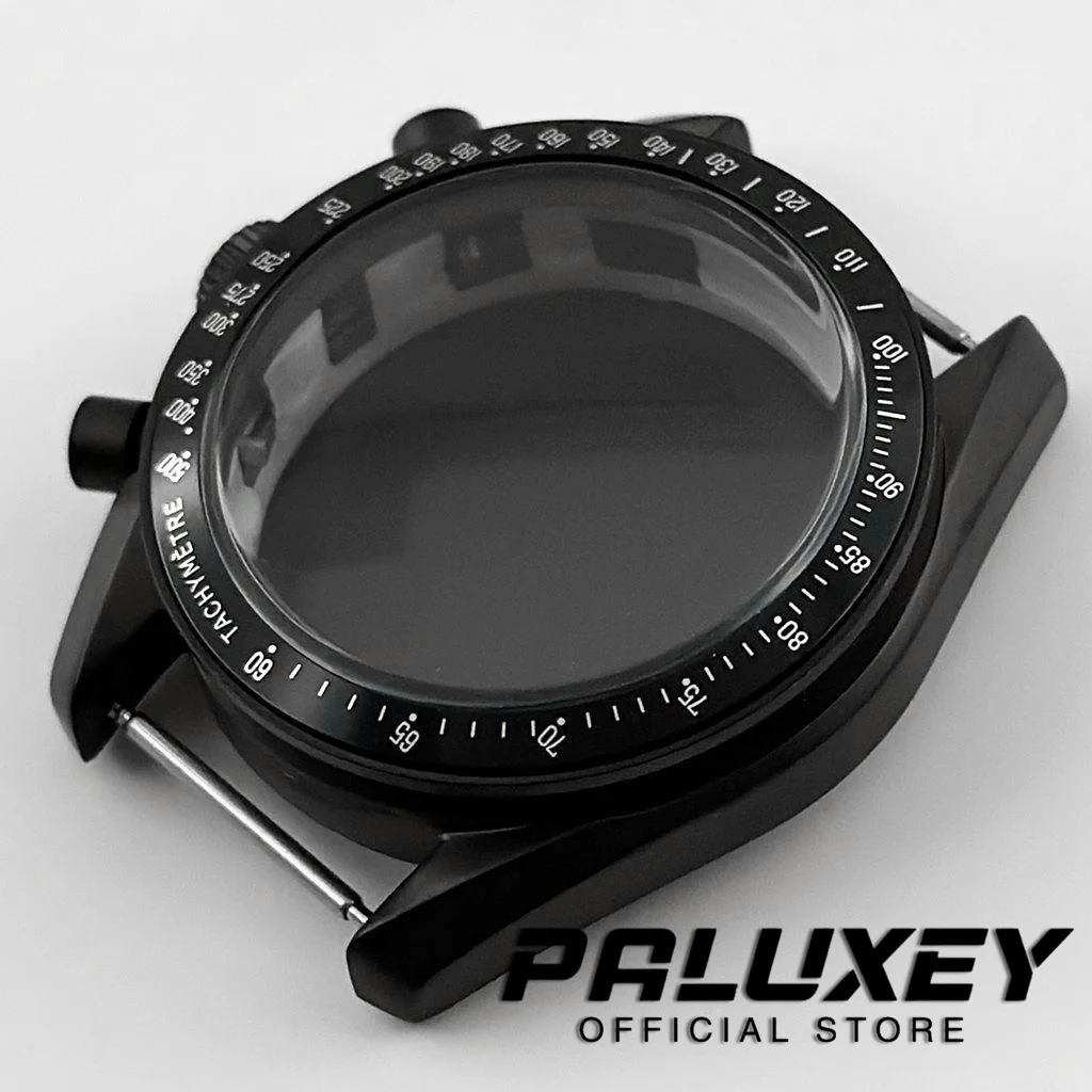 40mm Men's Watches Metal Acrylic Bubble Mirror Watch Case Accessories Watch Parts For VK63 VK63A Quartz Movement