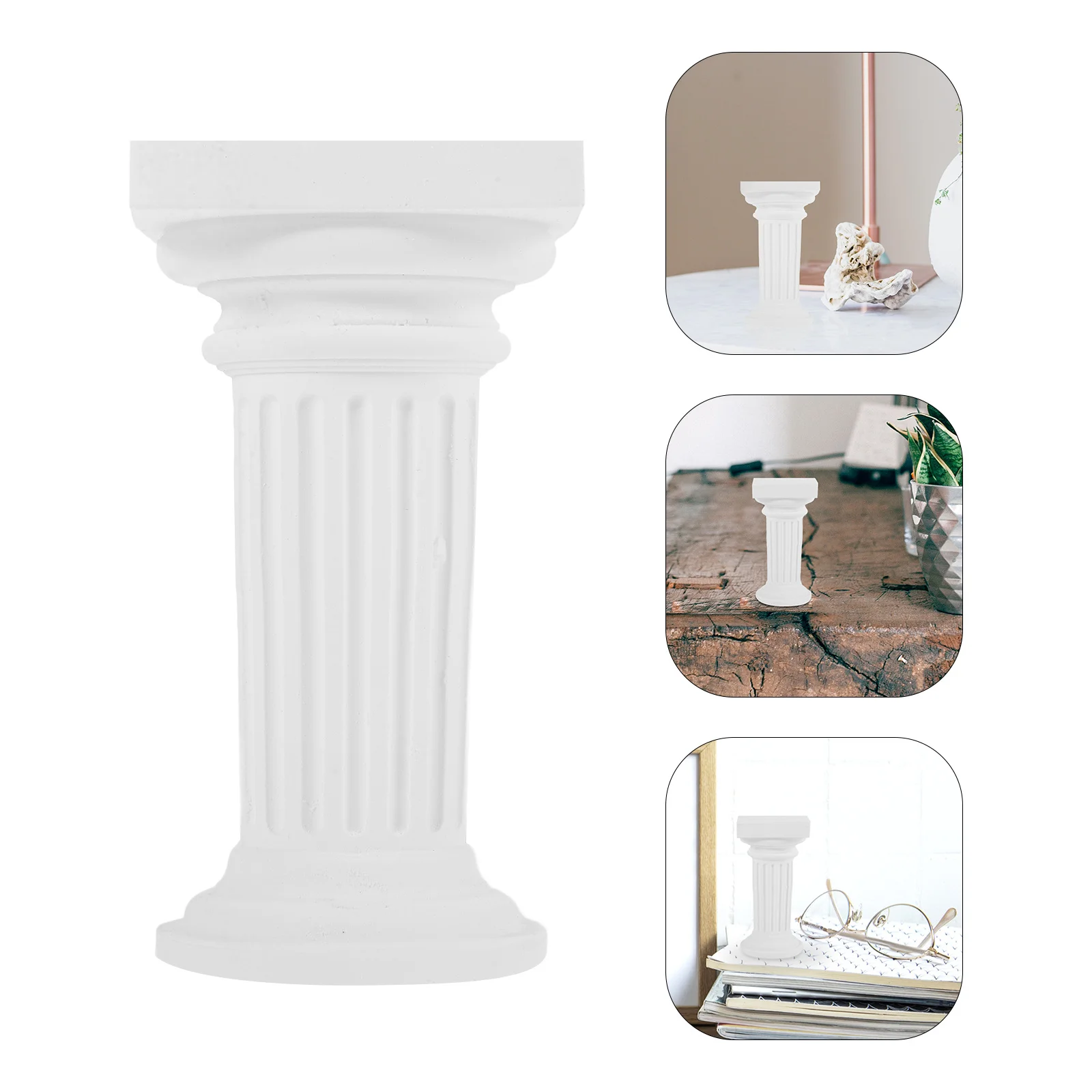 

Gypsum Roman Pillar Decor Mini Column Desk Decoration Party Decor Unique Structure Durable Material Wedding Props
