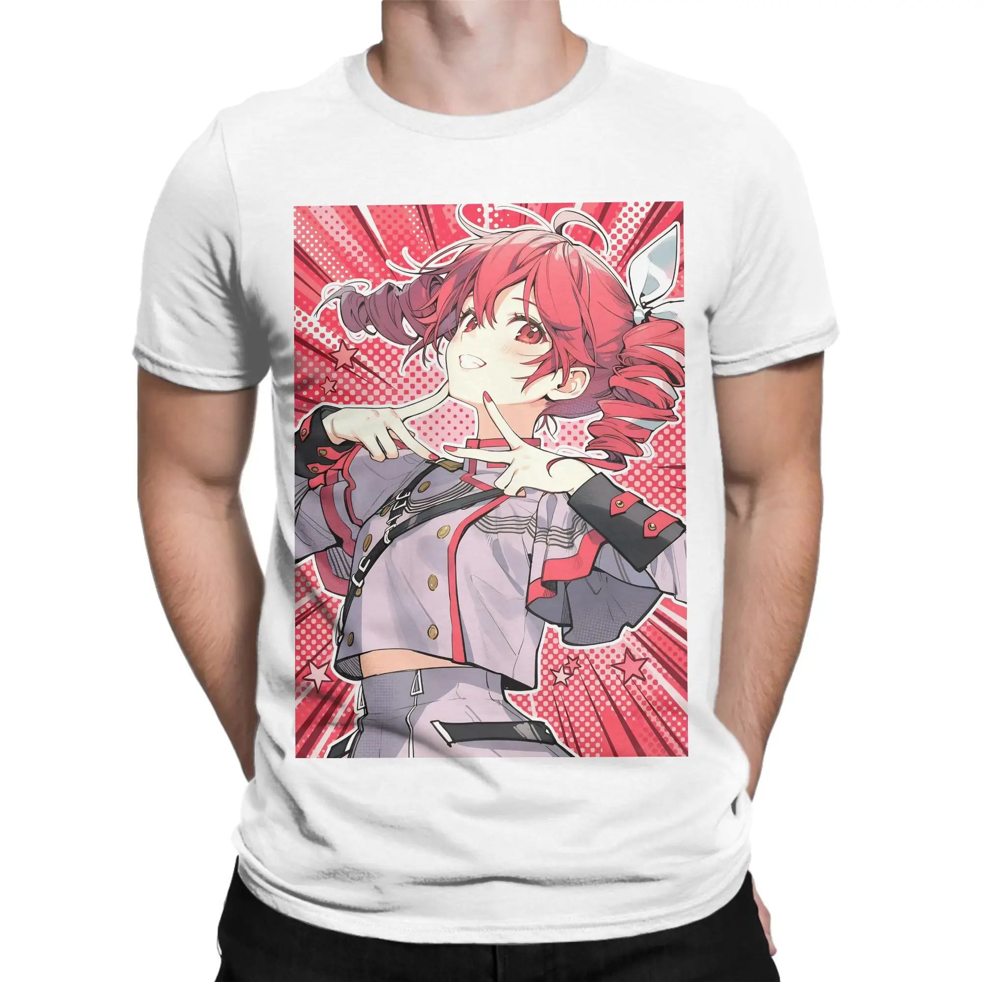 Kasane Teto for Men Women T Shirt Virtual Singer Funny Tees Short Sleeve Crewneck T-Shirts Cotton Plus Size Clothes