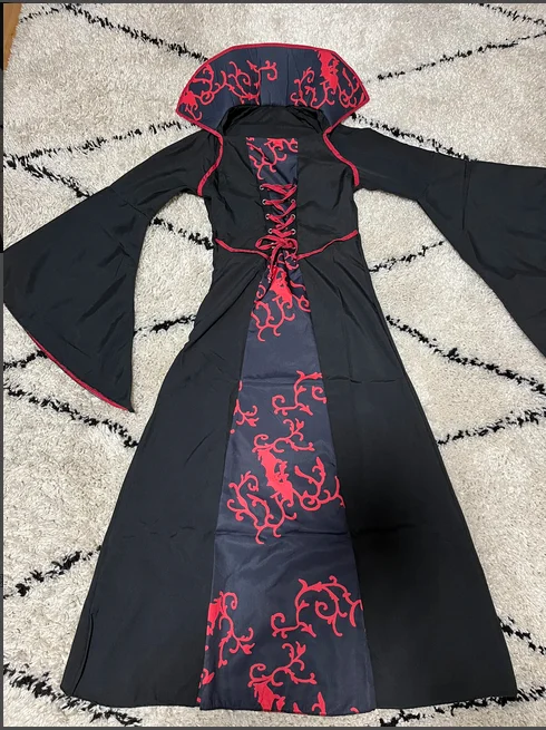 Halloween Cosplay Hexe Vampir Kostüm für Kinder Mädchen Disfraz Karneval Dress Up Party Mujer Kinder Performance Kleidung