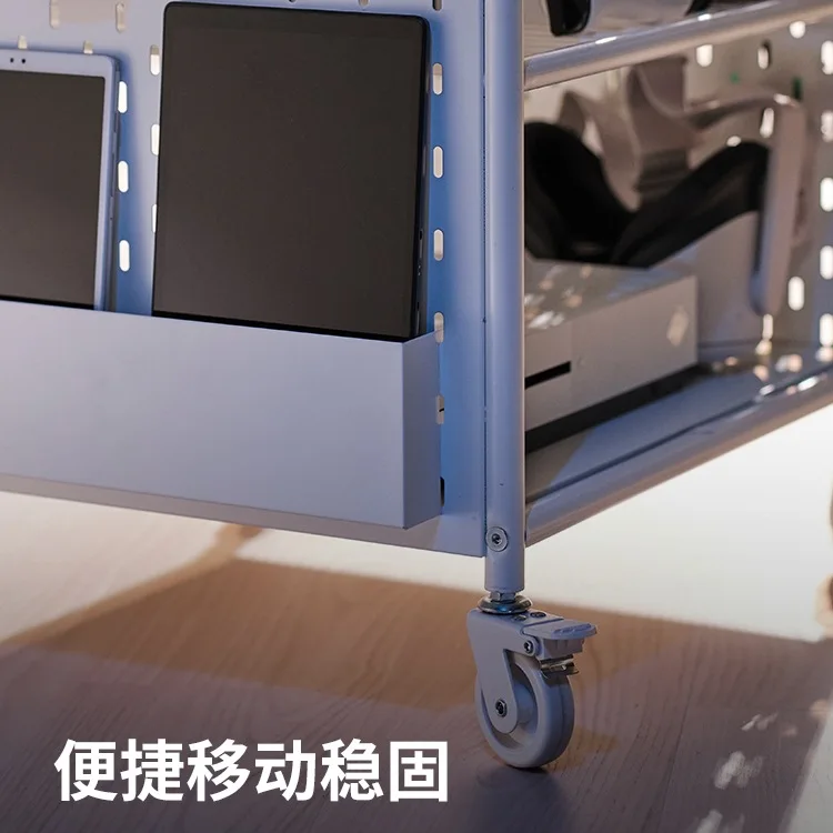 رف تخزين مع عجلات رف تخزين لعبة رف تخزين غرفة الرياضة الإلكترونية #4