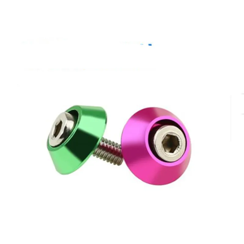 10-50 قطعة/الوحدة الألومنيوم غطاء مخروطي غسالة m2 m2.5 M3 M4 M5 M6 M8 Corlorful سبائك الألومنيوم غطاء رئيس طوقا غسالة لقطع RC #4