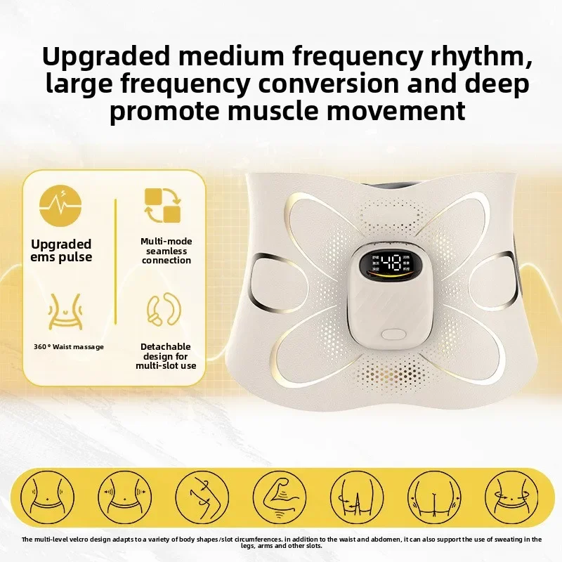 حزام نبض الجسم النحات التدفئة قصر الاحترار مدلك المنزلية Ems تدليك الخصر #5