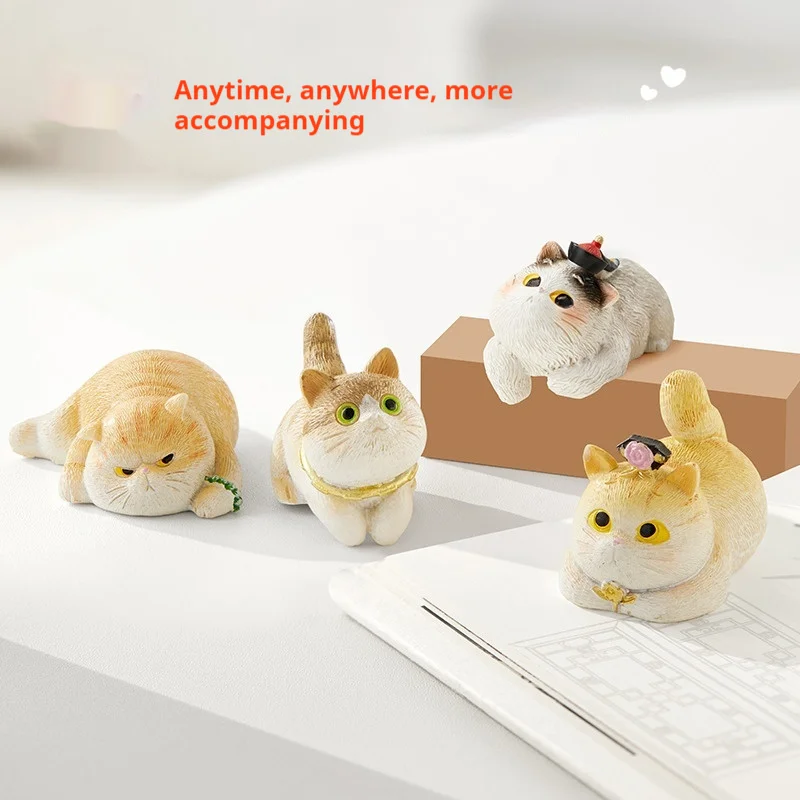 The Palace Museum'S Cultural And Creative Cat Qing Cat Cute Gift Box Chinese Style Ornaments Figure Toy Set Girls' Day Holiday G