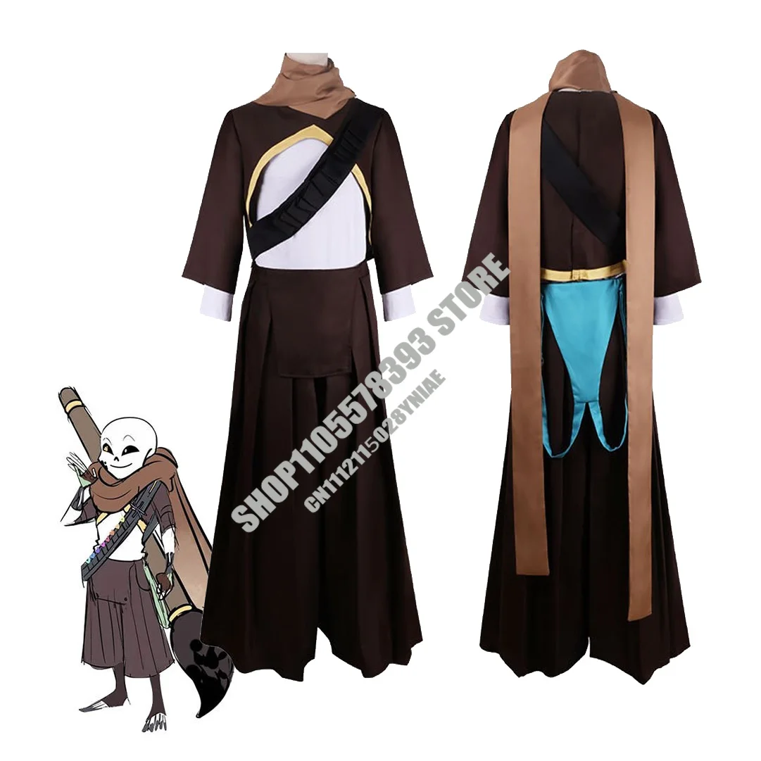 

Anime Cosplay Game ink Sans Cosplay Costume Outfit Uniform Hallowen Carnival Party Suits Role Play Disguise Set Outifit