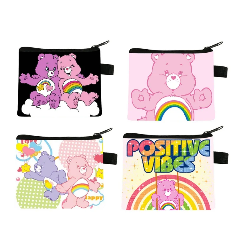 

Anime Bear Coin Purse Kawaii Wallet Cute Angel Storage Bag Cartoon Children Zipper Card Bag Toy Gifts