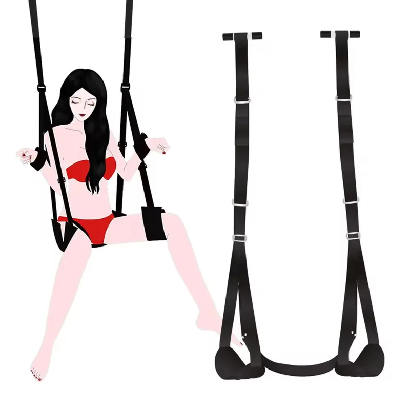 

Cushion Style Sex Hanging Door Swing Erotic Toys Tool For Couples Sex Swing Soft Furniture Fetish Bandage Love Adult Game Chairs