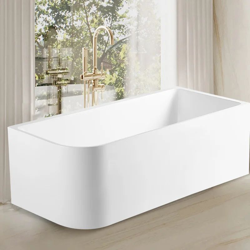 Modern simple home acrylic bathtub B & B hotel free installation of independent adult bath