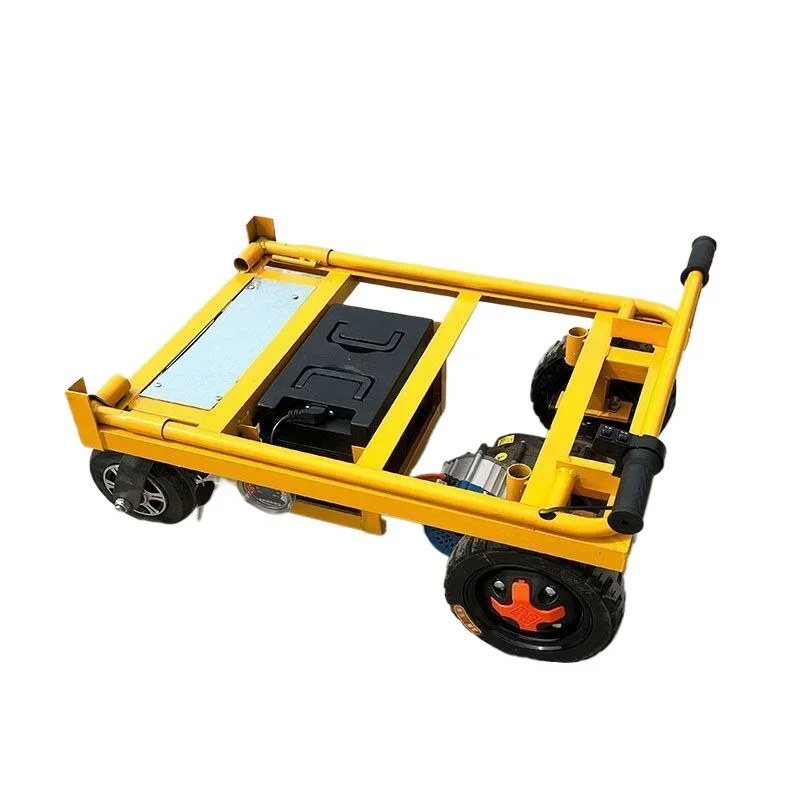 Cement pulling electric trolley Flat trolley Cargo trolley Truck Construction site Electric four-wheel transporter