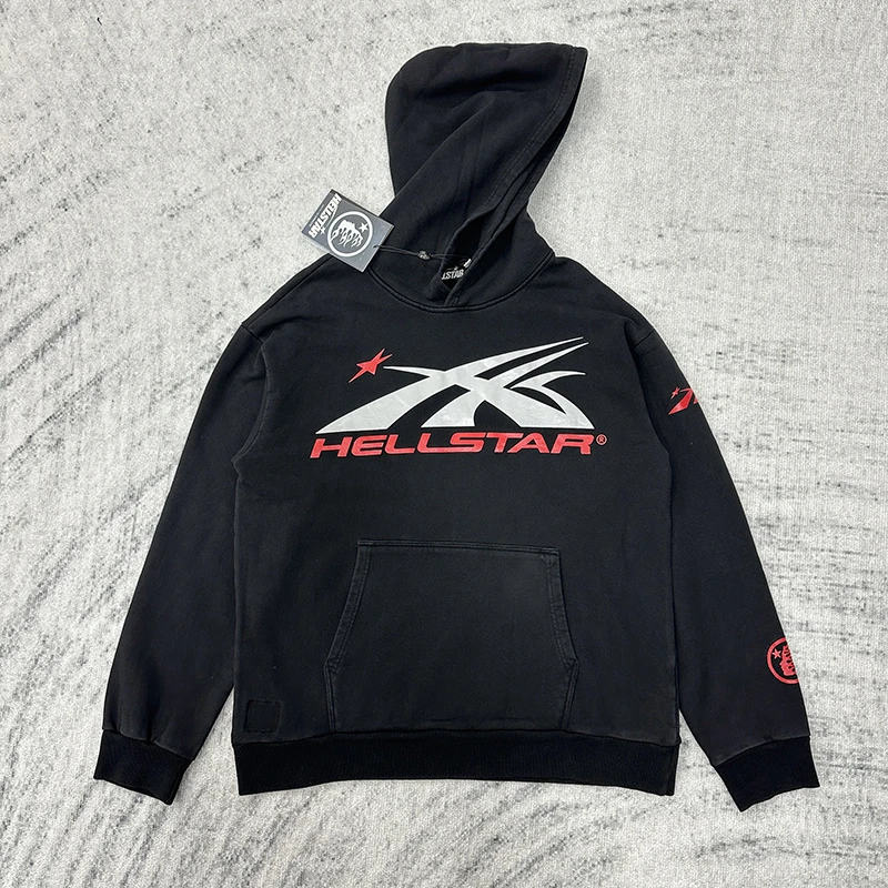 

Американский винтажный худи свободного кроя с эффектом потертости, повседневный, модный, осенне-зимний, молодежный, в стиле стритвир