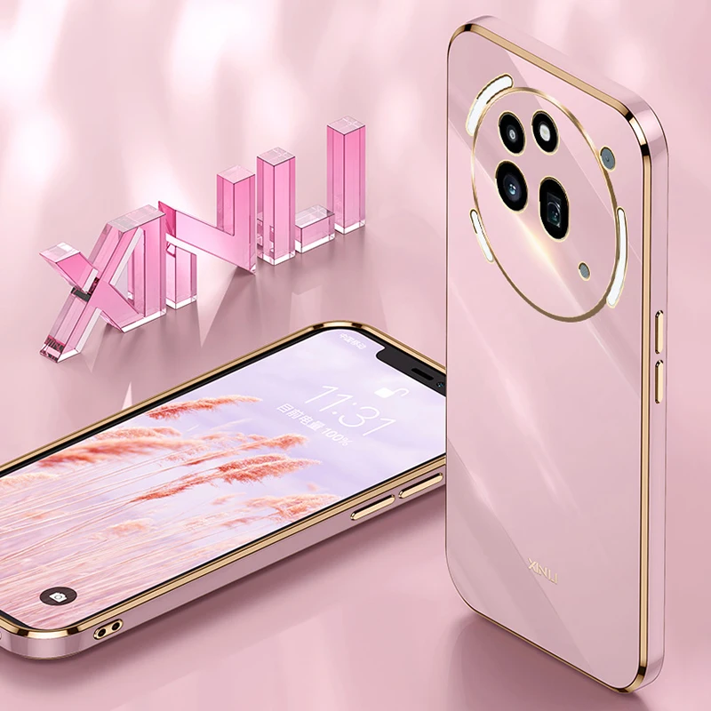 

Square Plating Phone Case for Nothing Phone 3A Pro (3a) Pro 4A 3 5G Funda Soft Soft High Quality Silicone Back Cover Accessories
