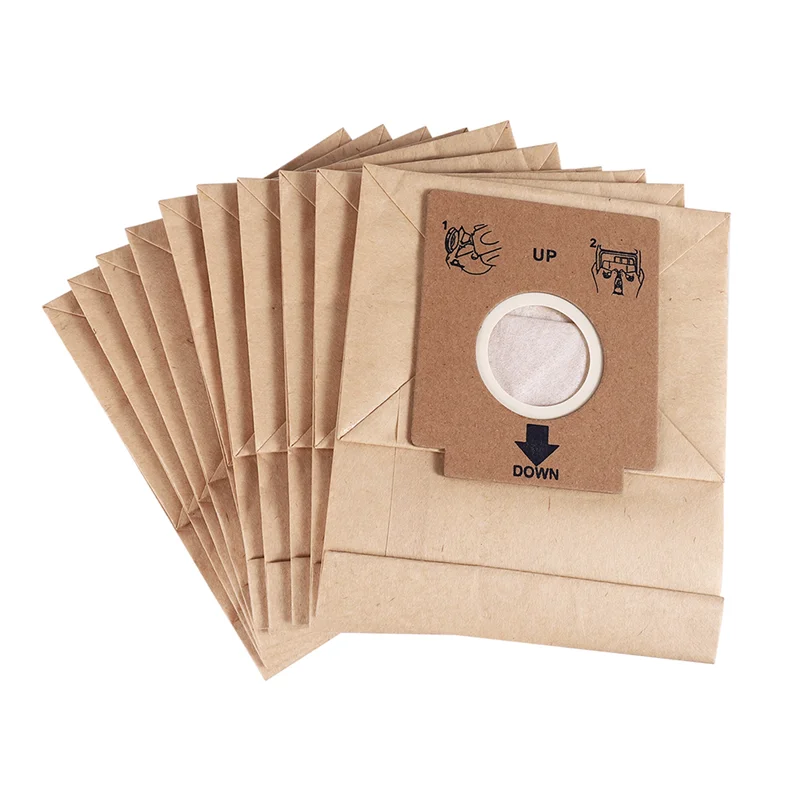 AB47-10 pezzi aspirapolvere sacchetti per la polvere in carta Kraft doppio filtro sacchetto per la polvere adatto per Z1480 ZW1200-211 ZC1120B ZC1120R ZC1120Y ZMO1510 Z