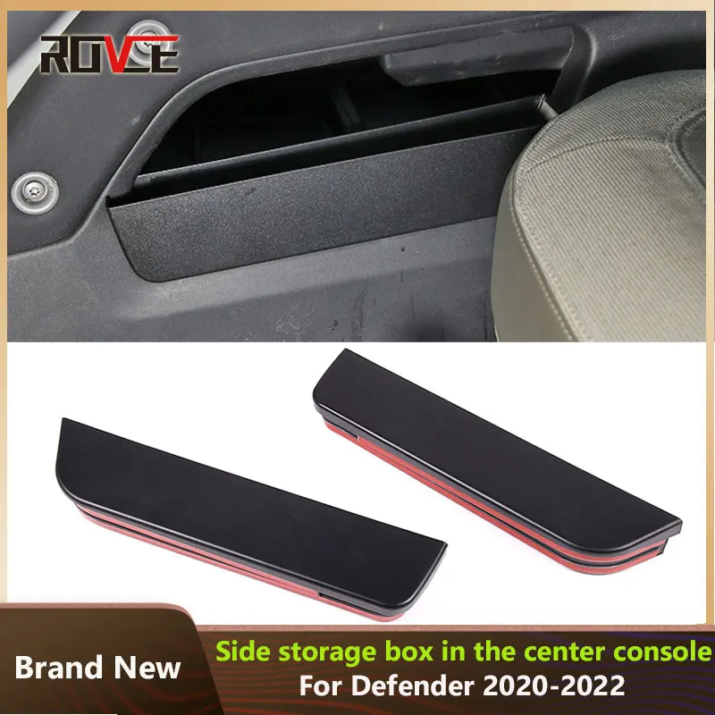 

ROVCE ABS Car Center Control Both Sides Storage Box Seat Gap Boxes For Land Rover Defender 90 110 Accessories