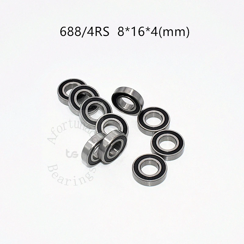 688-4RS 688rs 10Pieces 8*16*4(mm) Chrome Steel Rubber Sealed Bearings