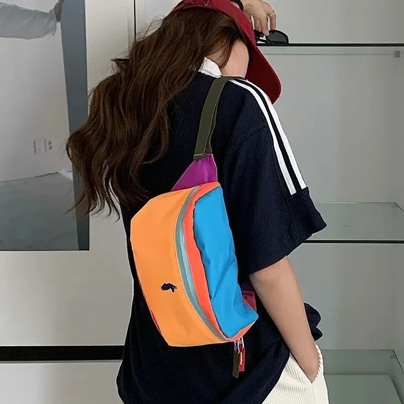 

Модная вместительная поясная сумка унисекс с дизайном в стиле кэмел, нагрудная сумка, сумка через плечо для активного отдыха, походов, косметичка для туалетных принадлежностей