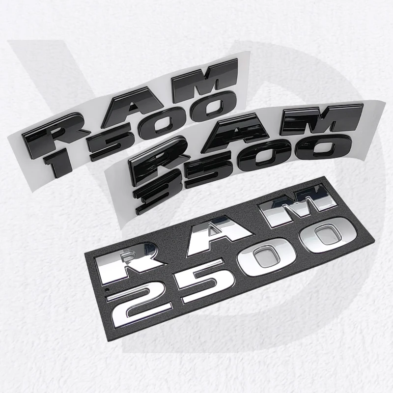ABS Car Fender Emblem Stickers for Dodge RAM1500 RAM2500 RAM3500 RAM 1500 2500 3500 Logo Rear Trunk Badge Decals Accessories - view 4