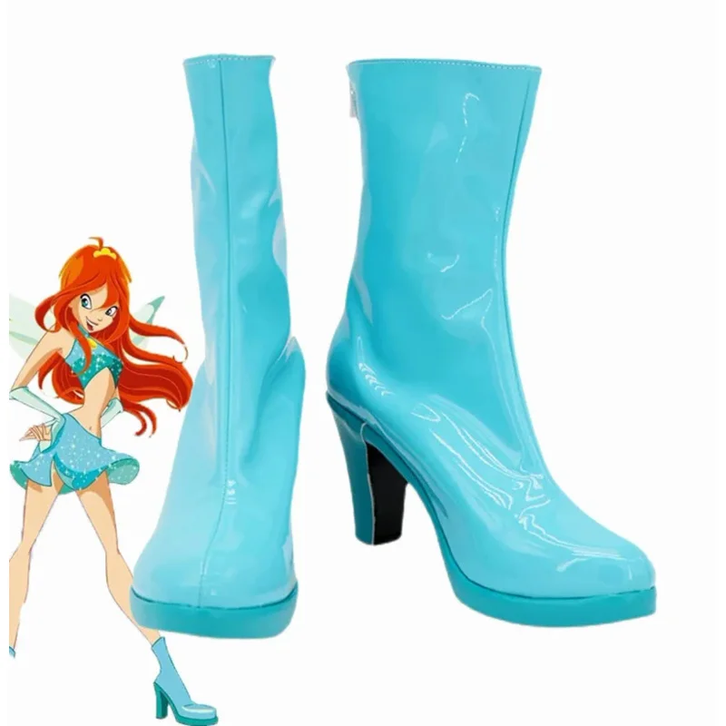 Bloom Anime Cosplay charactix scarpe stivali accessori per feste di carnevale di Halloween su misura di qualsiasi dimensione