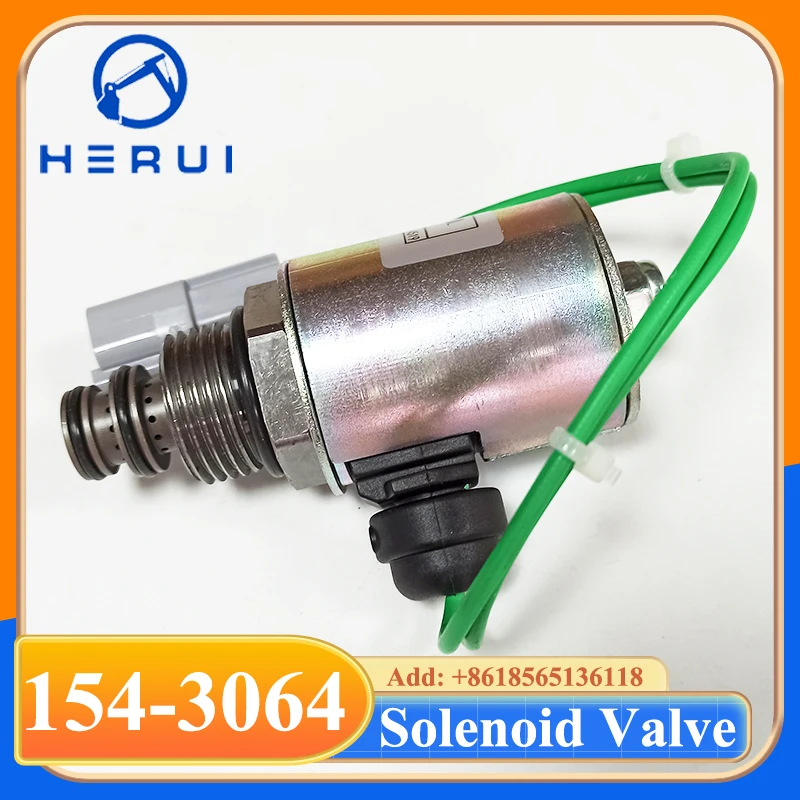 154-3064 1543064 صمام الملف اللولبي 24 فولت لـ Grader 120H 120K 140K 160H NA 163H