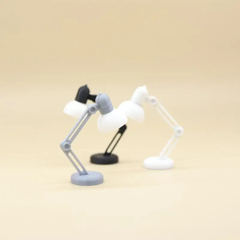 Hot Sale 1Pcs Doll Home Simulation Table Lamp Furniture Decoration Toy 1/12 Dollhouse Miniature Desk Lamp Bedside Lamp Model