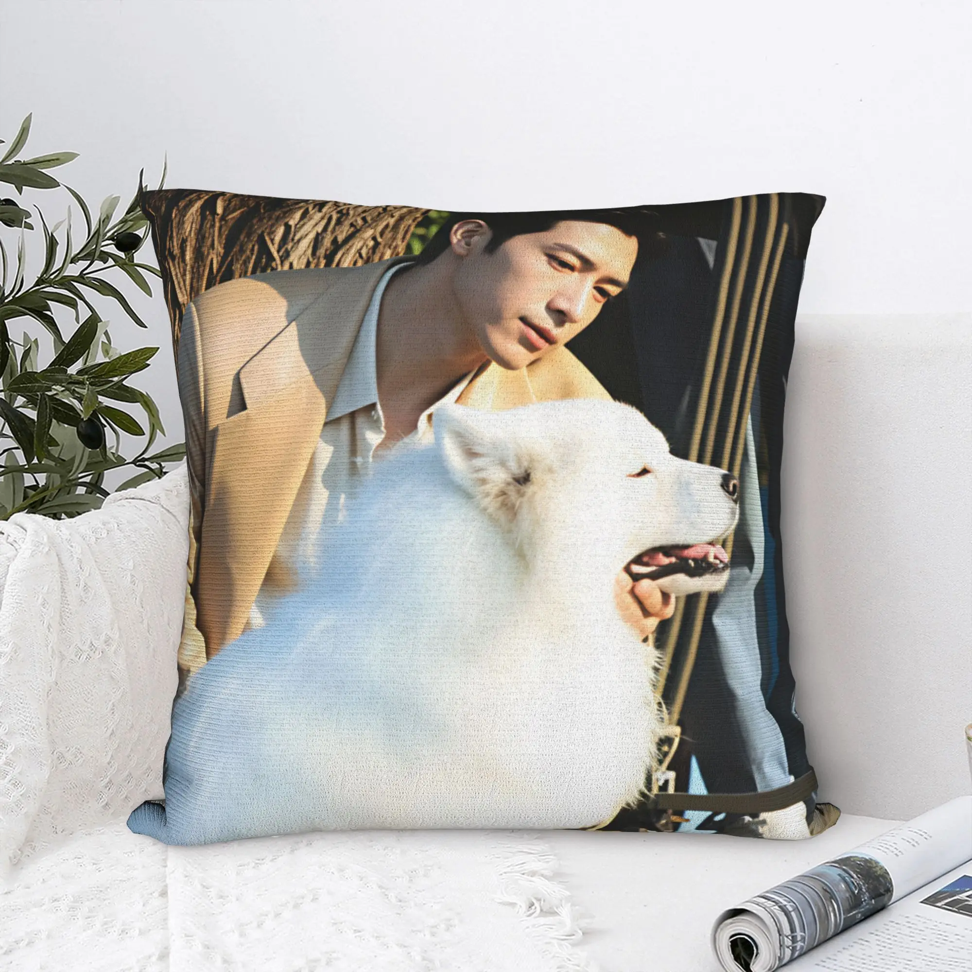 The Early Spring jing boran  Pillow Cover  Vintage Pillow Case For Chair Sofa Home Decor Comfy Cushion Cover Gift