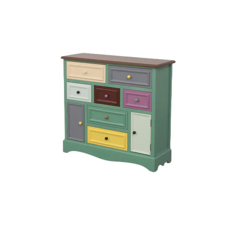 

American solid wood of drawers Nordic living room drawer of drawers simple modern storage of drawers household chest