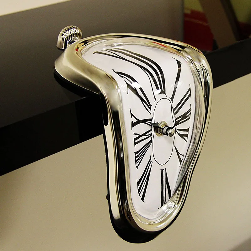 Creative Table Corner Time Clock Home Seat Twisted Roman Digital Table Corner Clocks Living Room Bedroom Study Twisted Clock