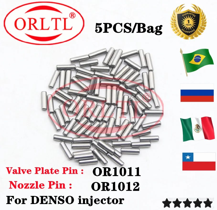 

5 шт./пакет, штифты для позиционирования форсунок Common Rail для DENSO, штифт форсунки пластины клапана OR1012