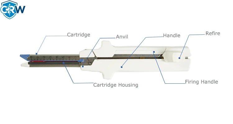 CRW Disposable Linear Cutter Stapler   Reloadable Stapler Medical Equipment Endoscopic Medical Endoscopic Instrument